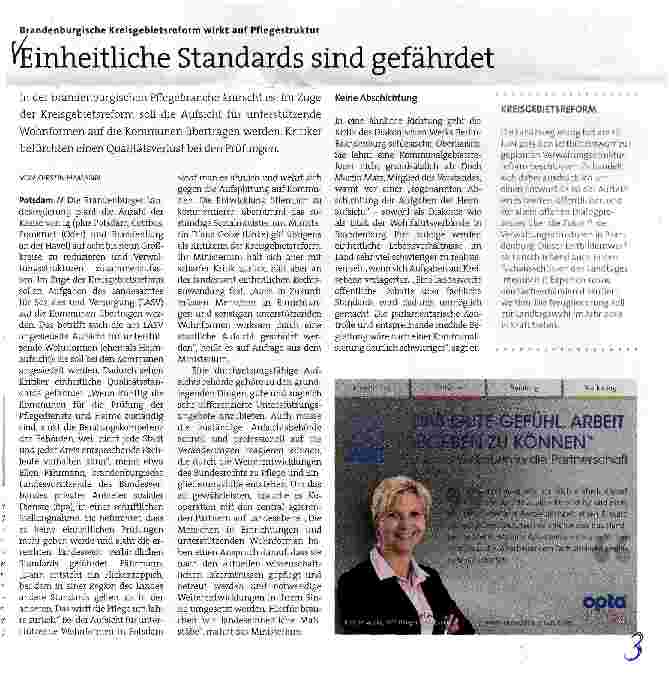 Vorschauseite 1: Einheitliche Standards sind gefährdet