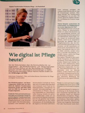 Vorschauseite 1: Wie digital ist Pflege heute?
