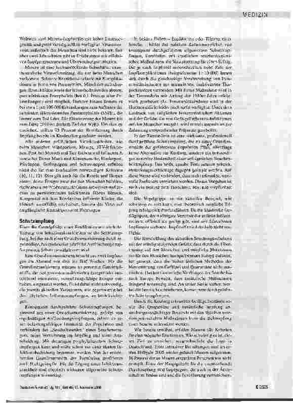 Vorschauseite 3: Eradikation und Tilgung von Seuchen