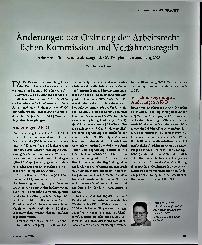 Vorschauseite 1: Änderungen der Ordnung der Arbeitsrechtlichen Kommission und Verfahrensregeln