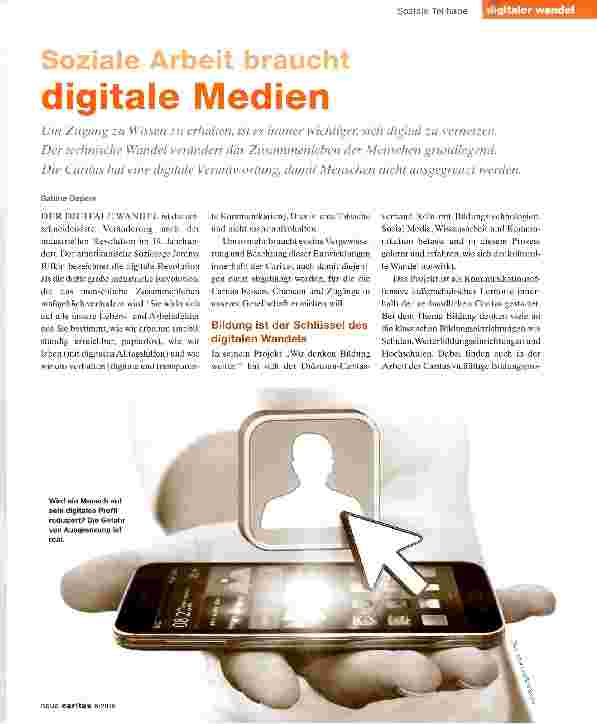 Vorschauseite 1: Soziale Arbeit braucht digitale Medien