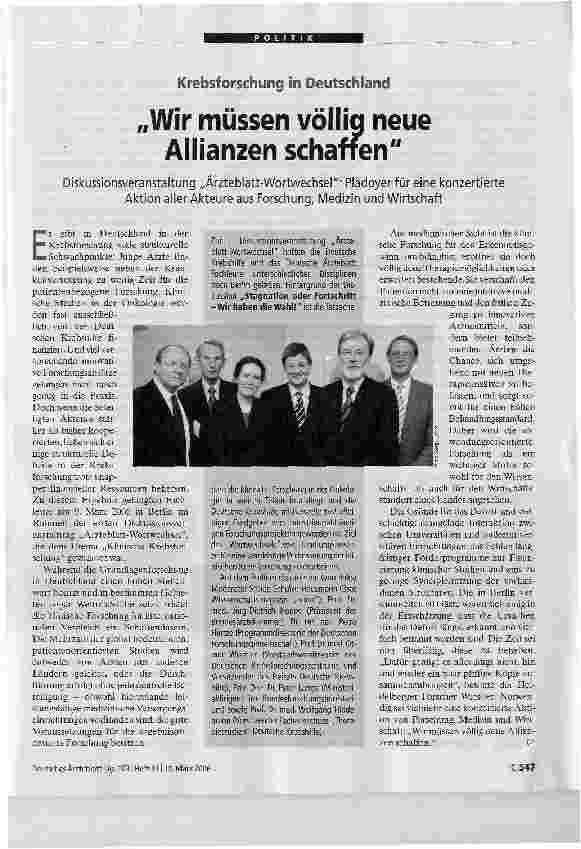 Vorschauseite 1: Wir müssen völlig neue Allianzen schaffen