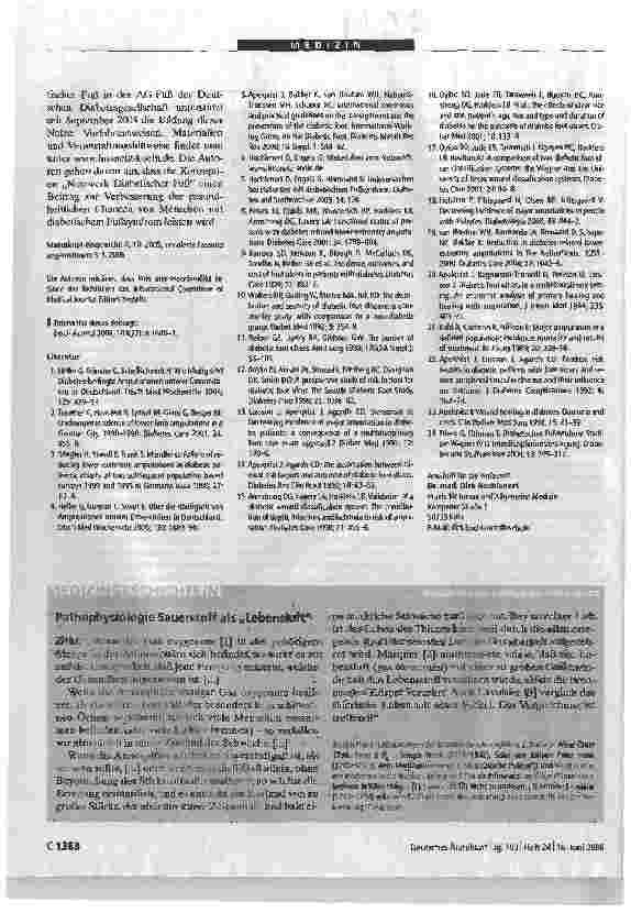 Vorschauseite 4: Integrierte Versorgung:Ergebnisse des Netzwerks Diabetischer Fuß Köln und Umgebung