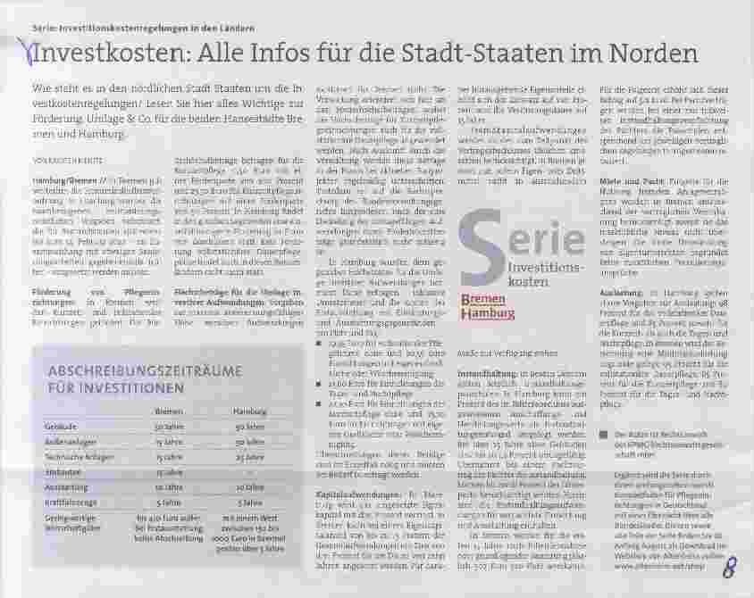 Vorschauseite 1: Investkosten: Alle Infos für die Stadt-Staaten im Norden