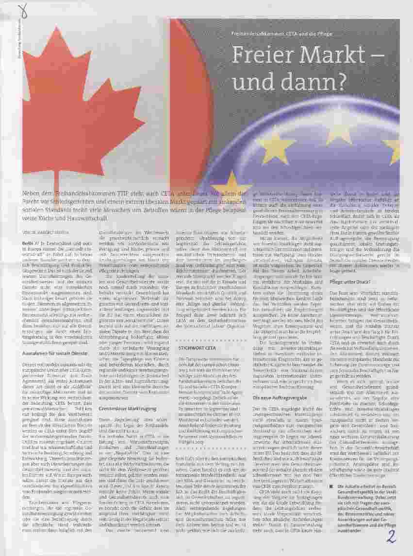 Vorschauseite 1: Freier Markt und dann?