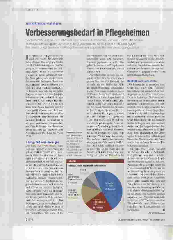 Vorschauseite 1: Verbesserungsbedarf in Pflegeheimen