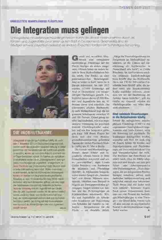 Vorschauseite 1: Die Integration muss gelingen