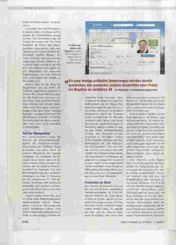 Vorschauseite 2: Die Kritik der Ärzte