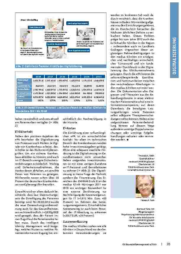 Vorschauseite 3: Das Notwendige tun: Die medius KLINIKEN gGmbH, Landkreis Esslingen – ein Best-Practice-Beispiel für Digitalisierung.