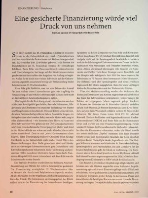 Vorschauseite 1: Eine gesicherte Finanzierung würde viel Druck von uns nehmen