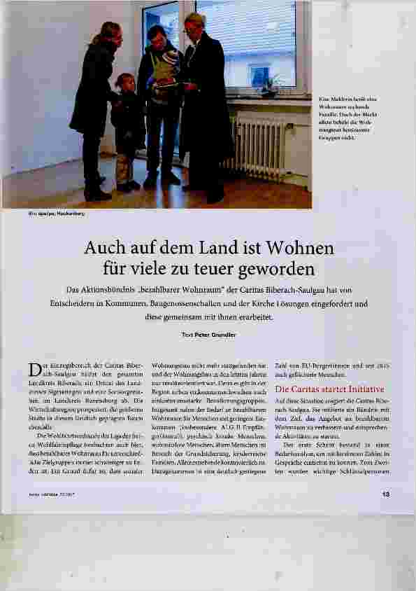 Vorschauseite 1: Auch auf dem Land ist Wohnen für viele zu teuer geworden