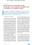 Vorschauseite 1: Interventionen zur Unterstützung des Übergangs von der stationären psychiatrischen Versorgung in das häusliche Umfeld