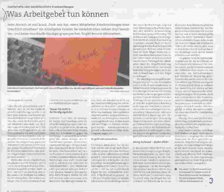 Vorschauseite 1: Was Arbeitgeber tun können