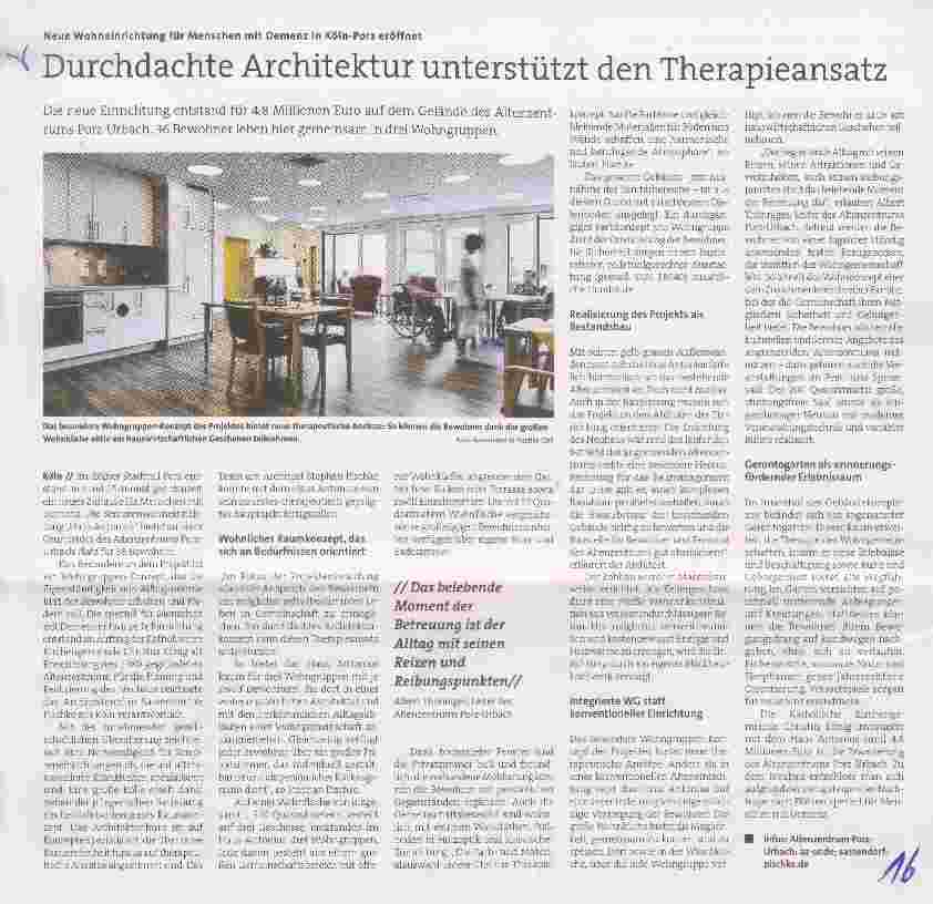 Vorschauseite 1: Durchdachte Architektur unterstützt den Therapieansatz