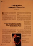 Vorschauseite 1: Lach-Arbeiter gegen die Pflegekrise!