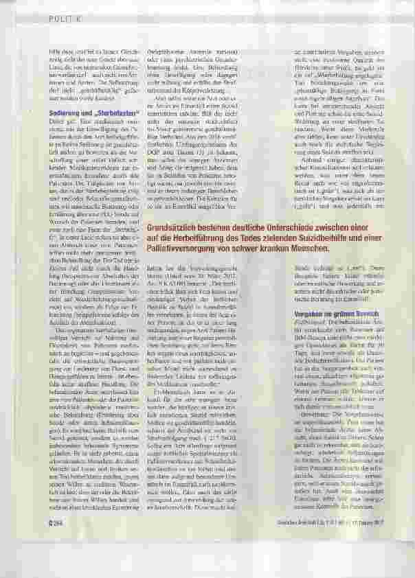Vorschauseite 2: Balanceakt in der Palliativmedizin