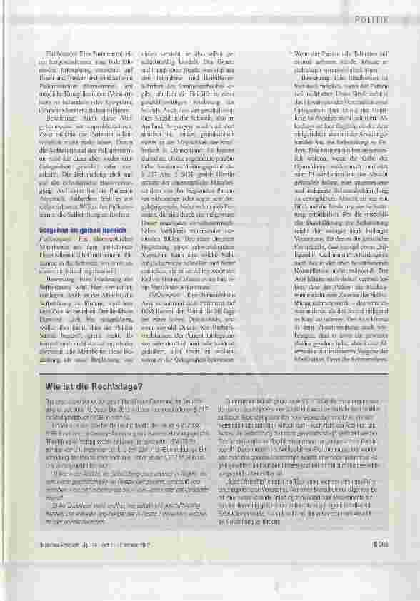 Vorschauseite 3: Balanceakt in der Palliativmedizin