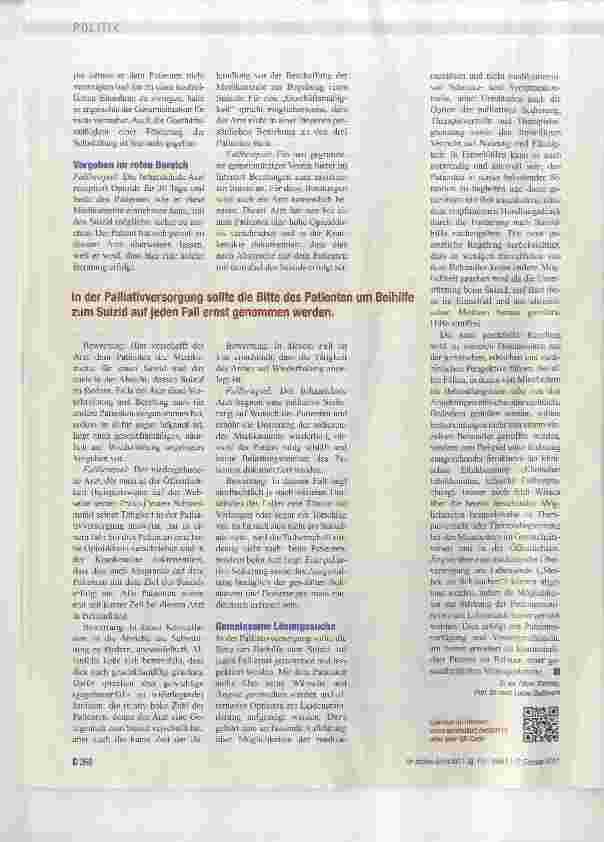Vorschauseite 4: Balanceakt in der Palliativmedizin