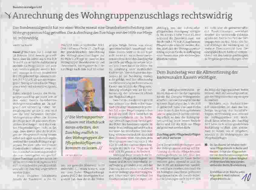 Vorschauseite 1: Anrechnung des Wohngruppenzuschlags rechtswidrig