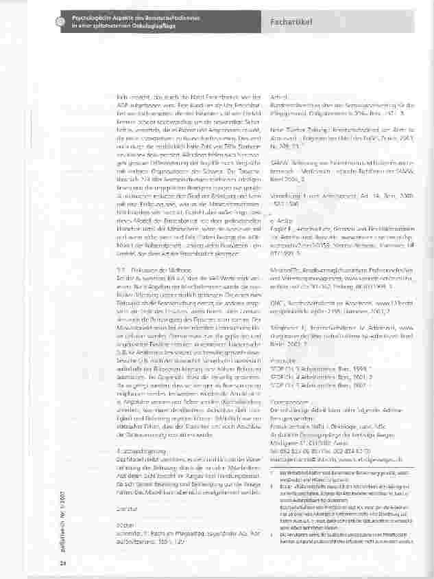 Vorschauseite 4: Psychologische Aspekte des Bereitschaftsdienstes in einer spitalexternen Onkologiepflege