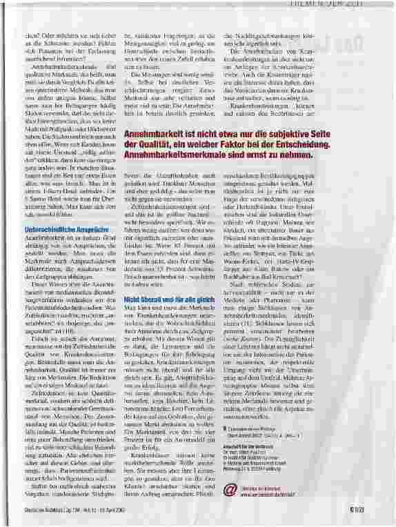 Vorschauseite 4: Annehmbarkeit macht den Unterschied