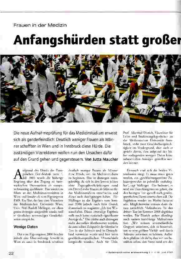 Vorschauseite 1: Anfangshürden statt großer Sprünge