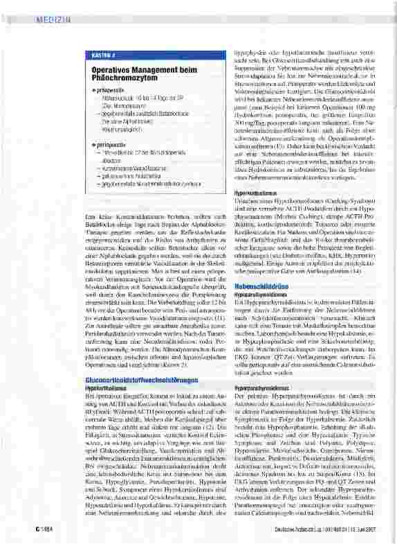 Vorschauseite 4: Perioperatives Managementbei endokrinologischen Erkrankungenund Diabetes mellitus