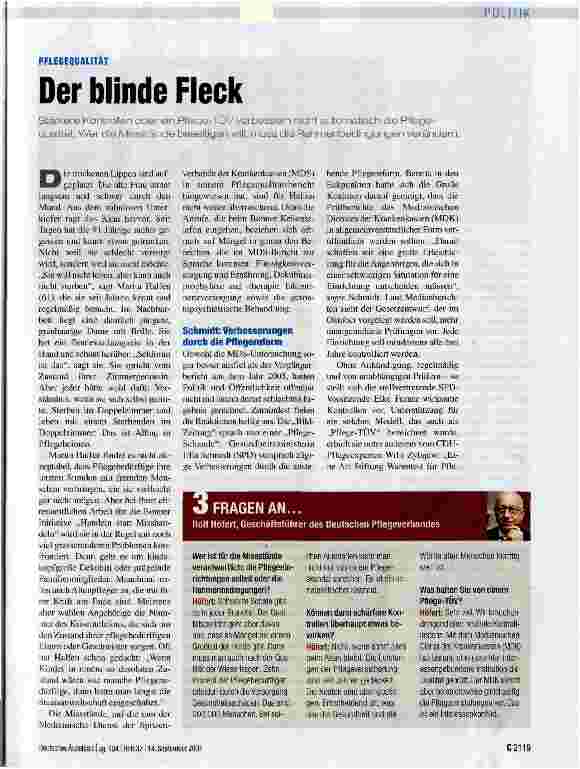 Vorschauseite 1: Der blinde Fleck