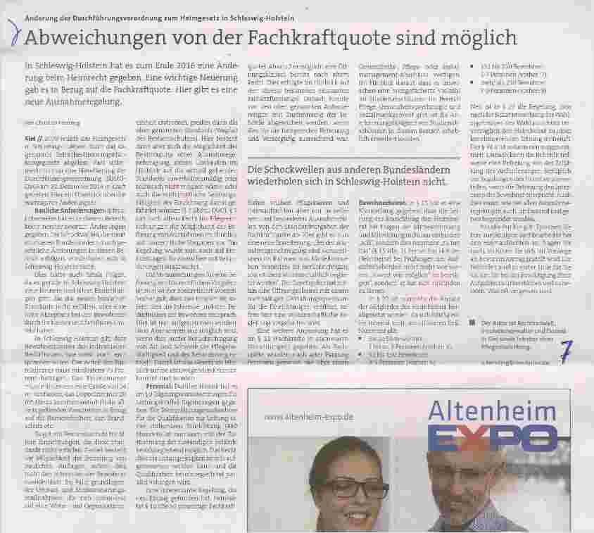 Vorschauseite 1: Abweichungen von der Fachkraftquote sind möglich
