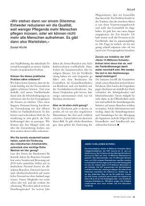 Vorschauseite 3: «Wir laufen mit hoher Wahrscheinlichkeit in ein Versorgungsproblem hinein»