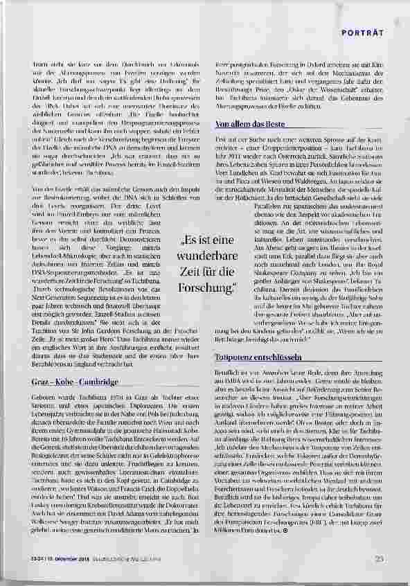 Vorschauseite 2: Hoffnungsträgerin für späte Mütter