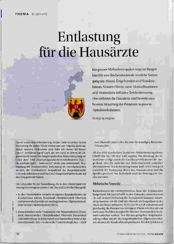 Vorschauseite 1: Entlastung für die Hausärzte