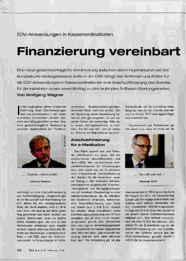 Vorschauseite 1: Finanzierung vereinbart
