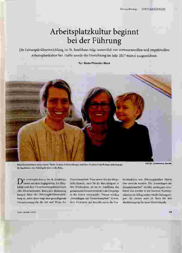 Vorschauseite 1: Arbeitsplatzkultur beginnt bei der Führung