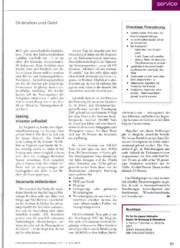 Vorschauseite 2: Richtig finanzieren