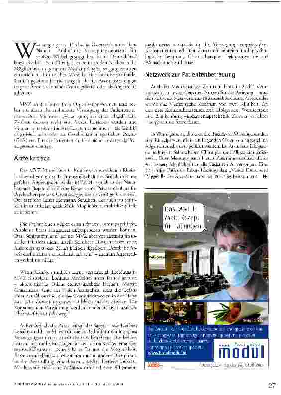 Vorschauseite 2: Ärzte übernehmen das Ruder