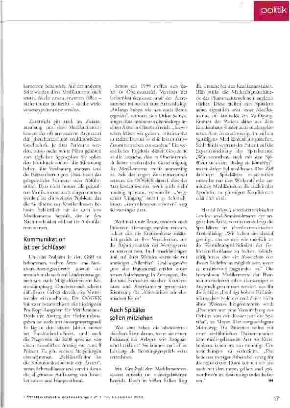 Vorschauseite 2: Sorgsamer Umgang mit bitteren Pillen