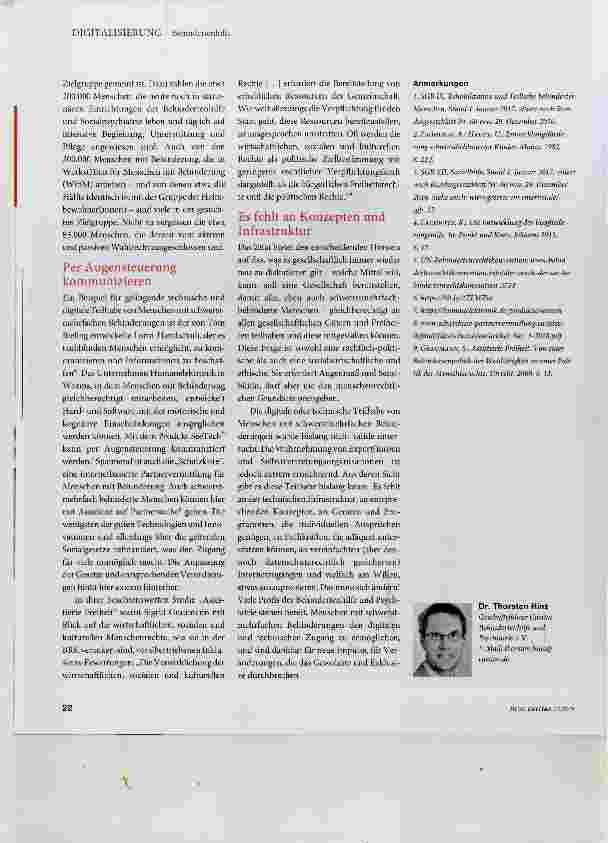 Vorschauseite 4: Digitale Teilhabe ist bislang nur eine Vision