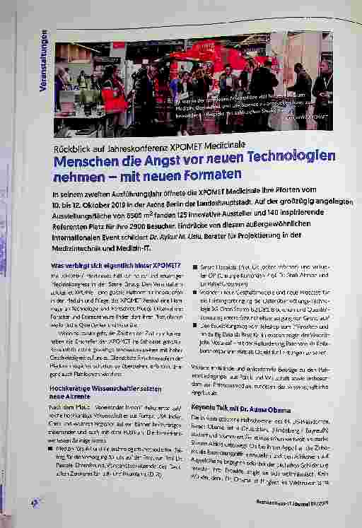 Vorschauseite 1: Menschen die Angst vor neuen Technologien nehmen - mit neuen Formaten