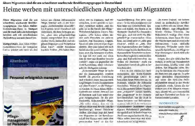 Vorschauseite 1: Heime werben mit unterschiedlichen Angeboten um Migranten