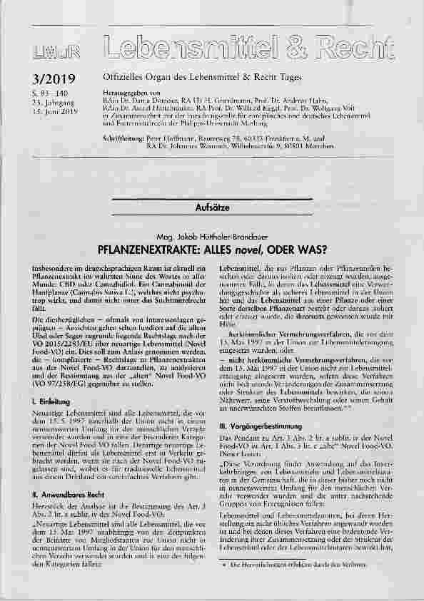 Vorschauseite 1: PFLANZENEXTRAKTE: ALLES novel, ODER WAS?