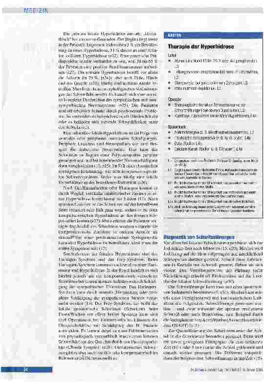 Vorschauseite 3: Hyperhidrose - Ursachen und Therapie von übermäßigem Schwitzen