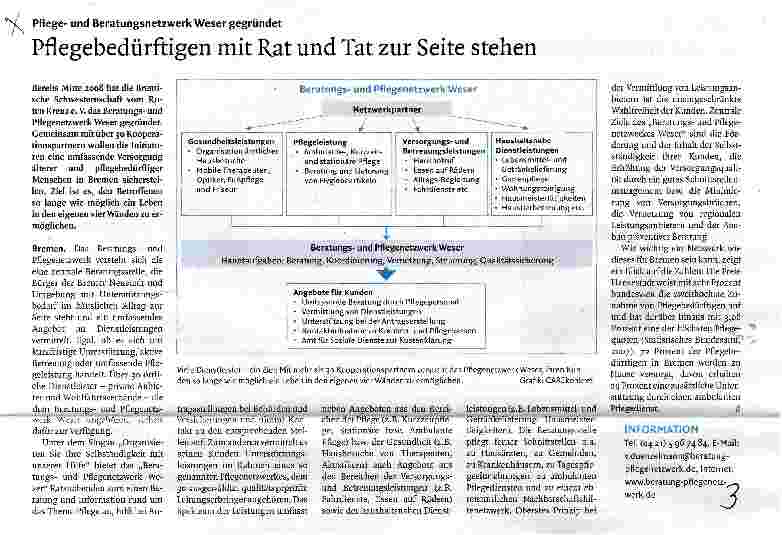 Vorschauseite 1: Pflegebedürftigen mit Rat und Tat zur Seite stehen