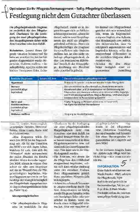 Vorschauseite 1: Festlegung nicht dem Gutachter überlassen