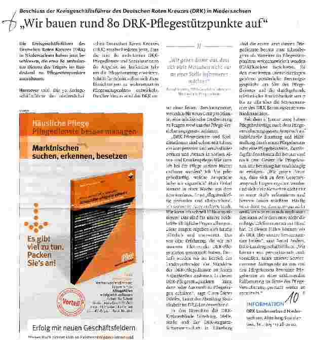 Vorschauseite 1: Wir bauen rund 80 DRK-Pflegestützpunkte auf