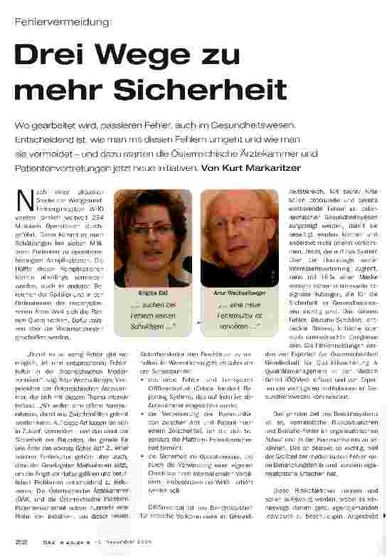 Vorschauseite 1: Drei Wege zu mehr Sicherheit