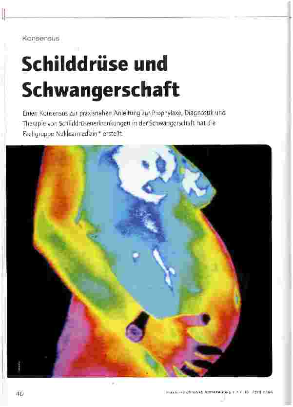 Vorschauseite 1: Schilddrüse und Schwangerschaft