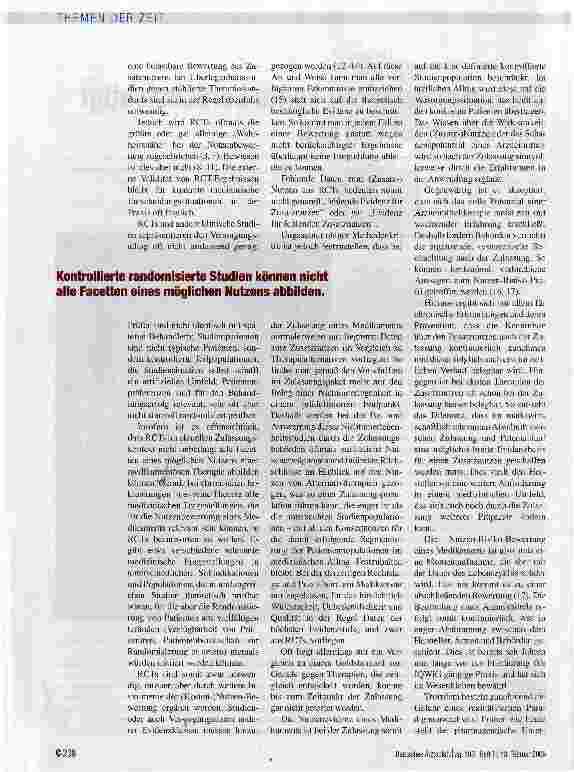 Vorschauseite 2: Die Gesamtevidenz sollte berücksichtigt und bewertet werden