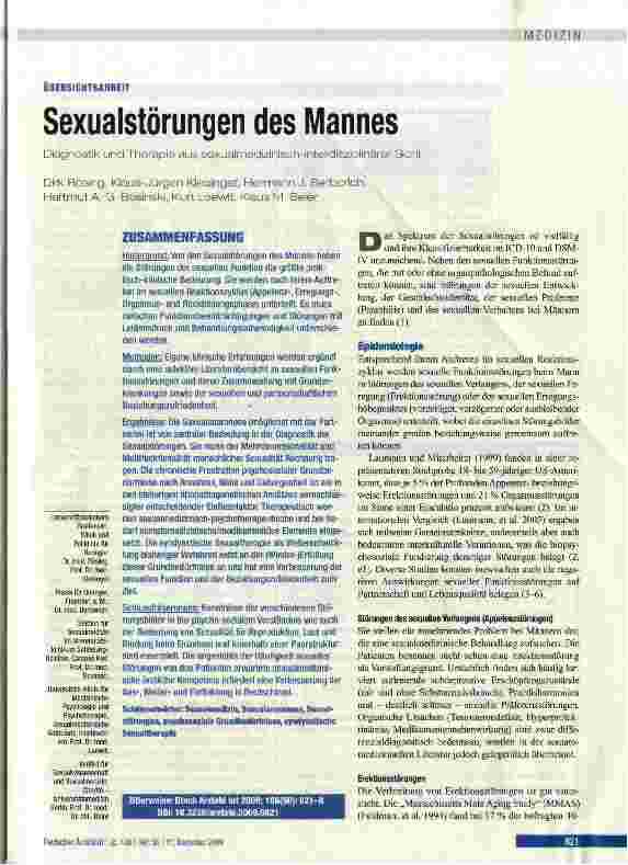 Vorschauseite 1: Sexualstörungen des Mannes