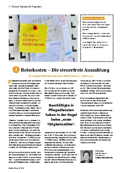 Vorschauseite 1: Reisekosten – Die steuerfreie Auszahlung